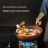 Debolai 32CM Zisha Glazed Non-stick Wok