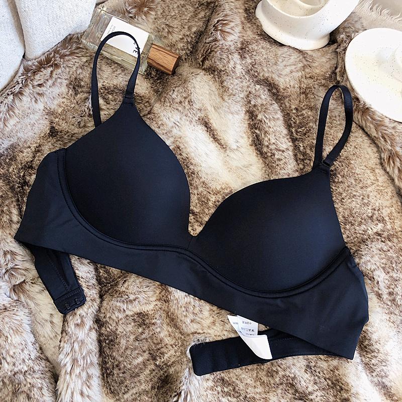 Women Seamless Underwear For Sexy Small Breast Push Up Bra Wireless Breathable Lingerie Backless Comfort Adjustable Brassiere