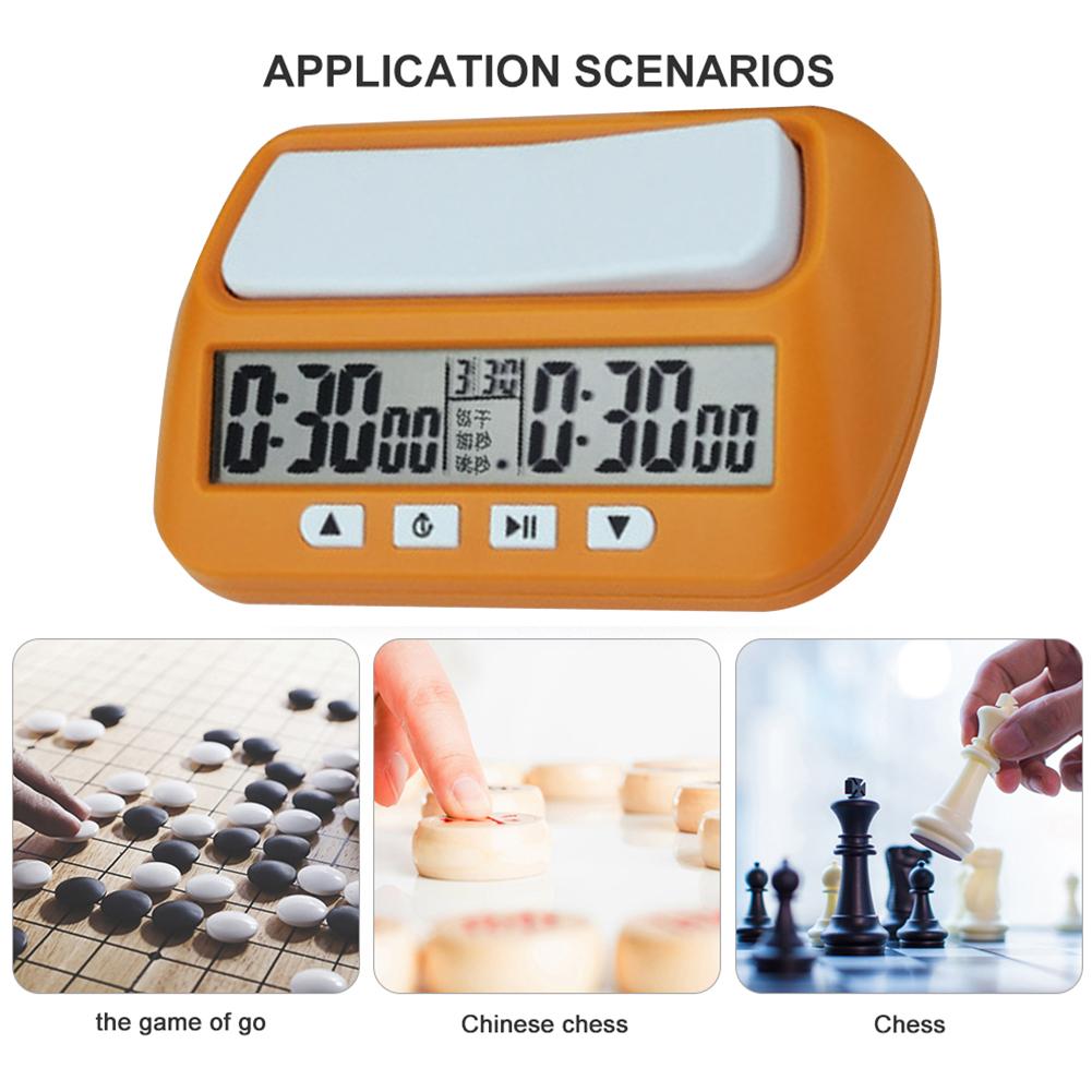 Timer Digitale per Scacchi Orologio Digitale Professionale per Scacchi Cronometro Leggero Cronometro Competizione Count Up Down Timer Orologio Multiuso