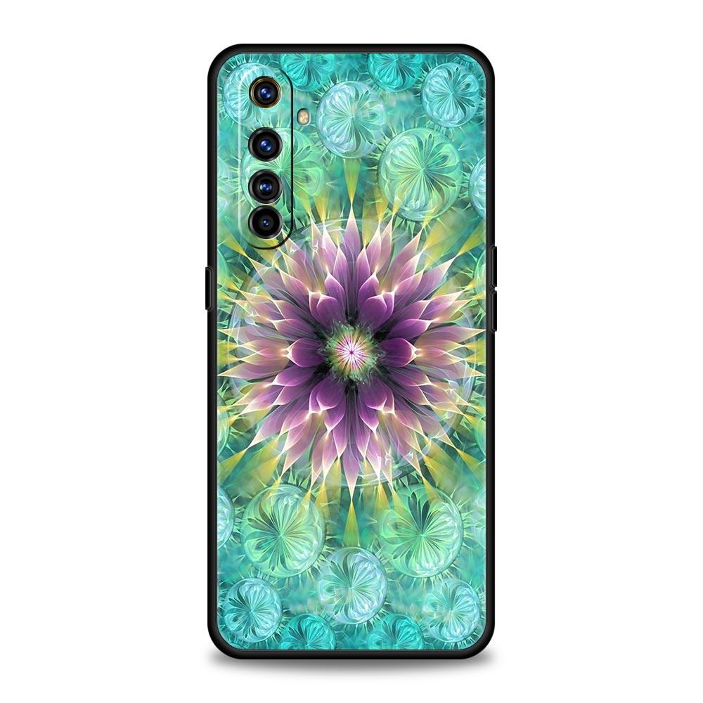 Retro Circular Totem Design Soft TPU For Realme 13 12 11 10 9 Pro Plus GT3 GT2 C21 C25 C35 C53 C55 C67 Pro 5G Phone Case Cover