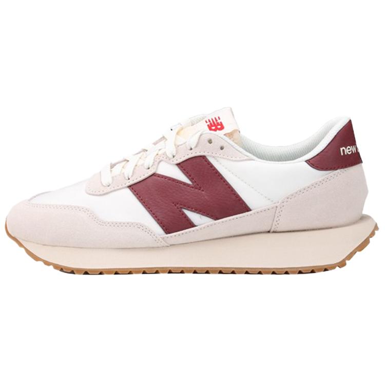 New Balance 237 White Burgundy MS237SB
