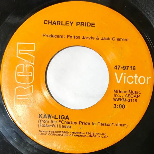 

7inch Record CHARLEY PRIDE - Kaw-liga / The Little Folks 479716 RCA VICTOR 1969 US Country/Folk Used