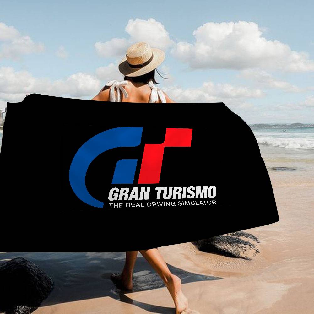 G-Gran-Turismo Bath Towel Microfiber Soft Water Absorbing Breathable For Girl Kids Decorative Cartoon Beach Towel