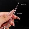Crystal Rod Interdental Brushes 10pcs - Portable Disposable Straight Brushes for Teeth & Eyebrows