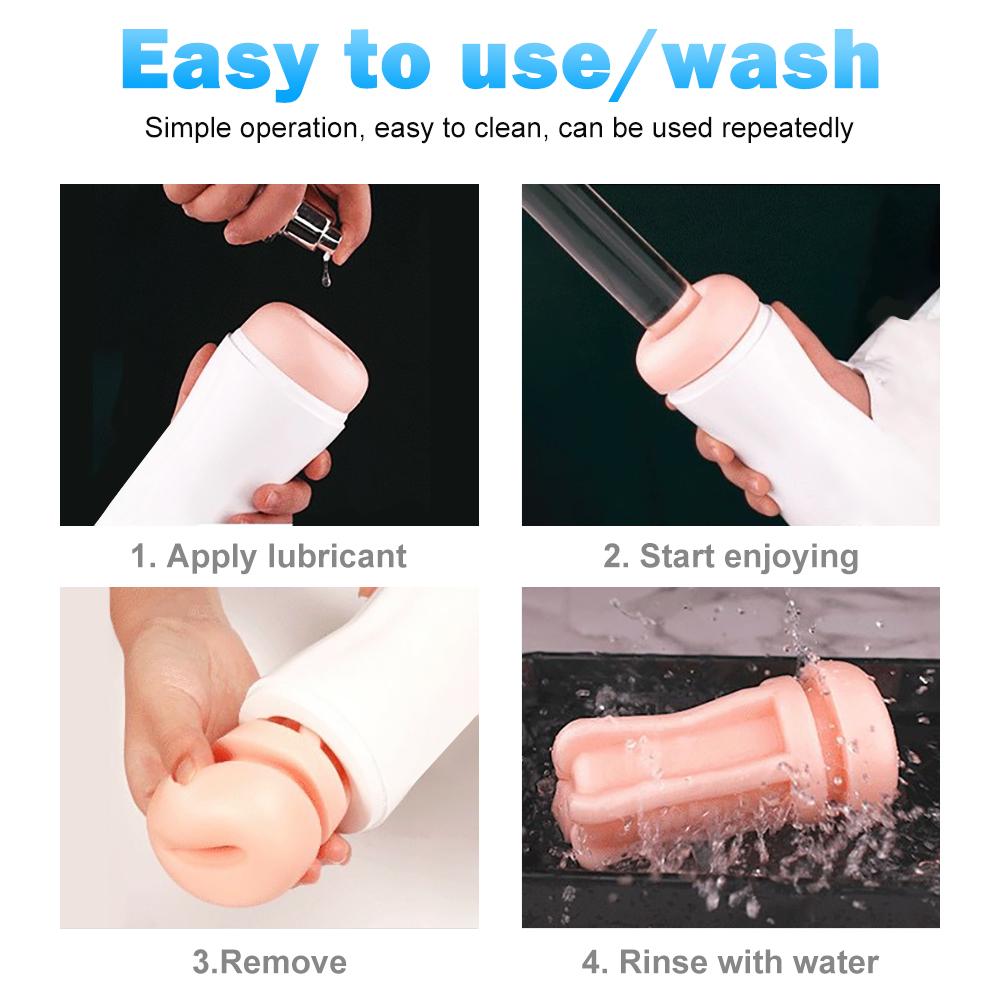 Powerful Male Automatic Masturbation Device Voice Interaction 3D Realistic Vagina Oral Sex Device 10 Frequency Vibration Penis Exerciser Sex Tool