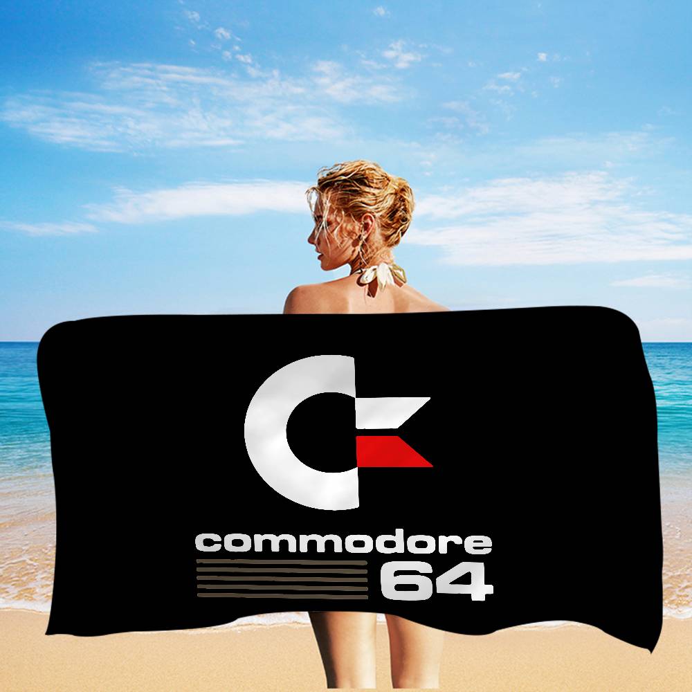 Computer Model Commodore 64 Microfiber Printed Beach Towel Mountain Climbing Yoga Beach Swimming Running Absorbent Soft Towel