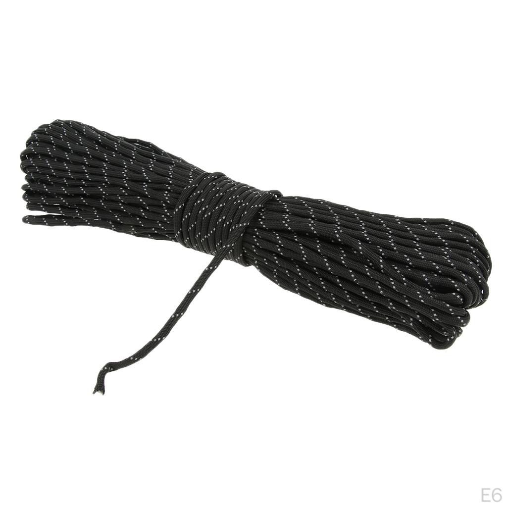 34 Yard Reflective Nylon Cord Tent Guyline Rope for Camping Canopy Awning Outdoor Packaging