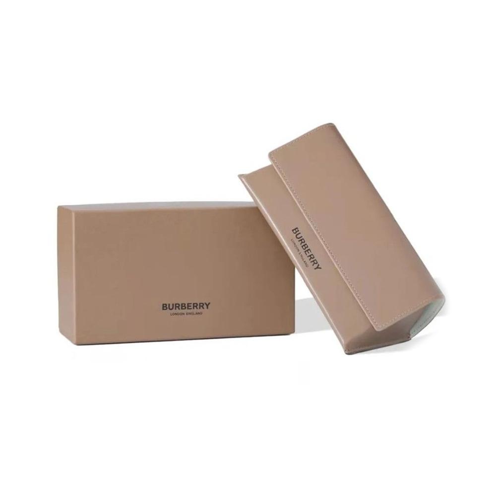 Burberry Patterned Acetate Metal Irregular Sunglasses Unisex Couple Tortoiseshell