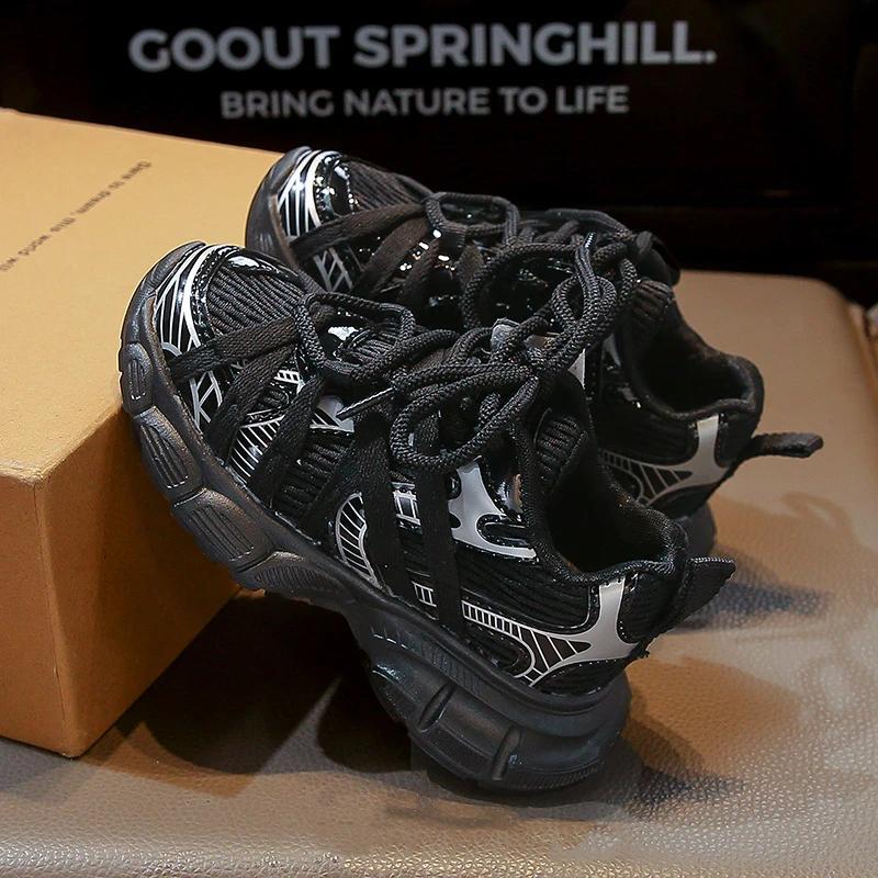 Children Basketball Shoes for Boys School Versatile Girl's Sneakers Fashion Chunky Non-slip Kids Causal Running Shoes Breathable