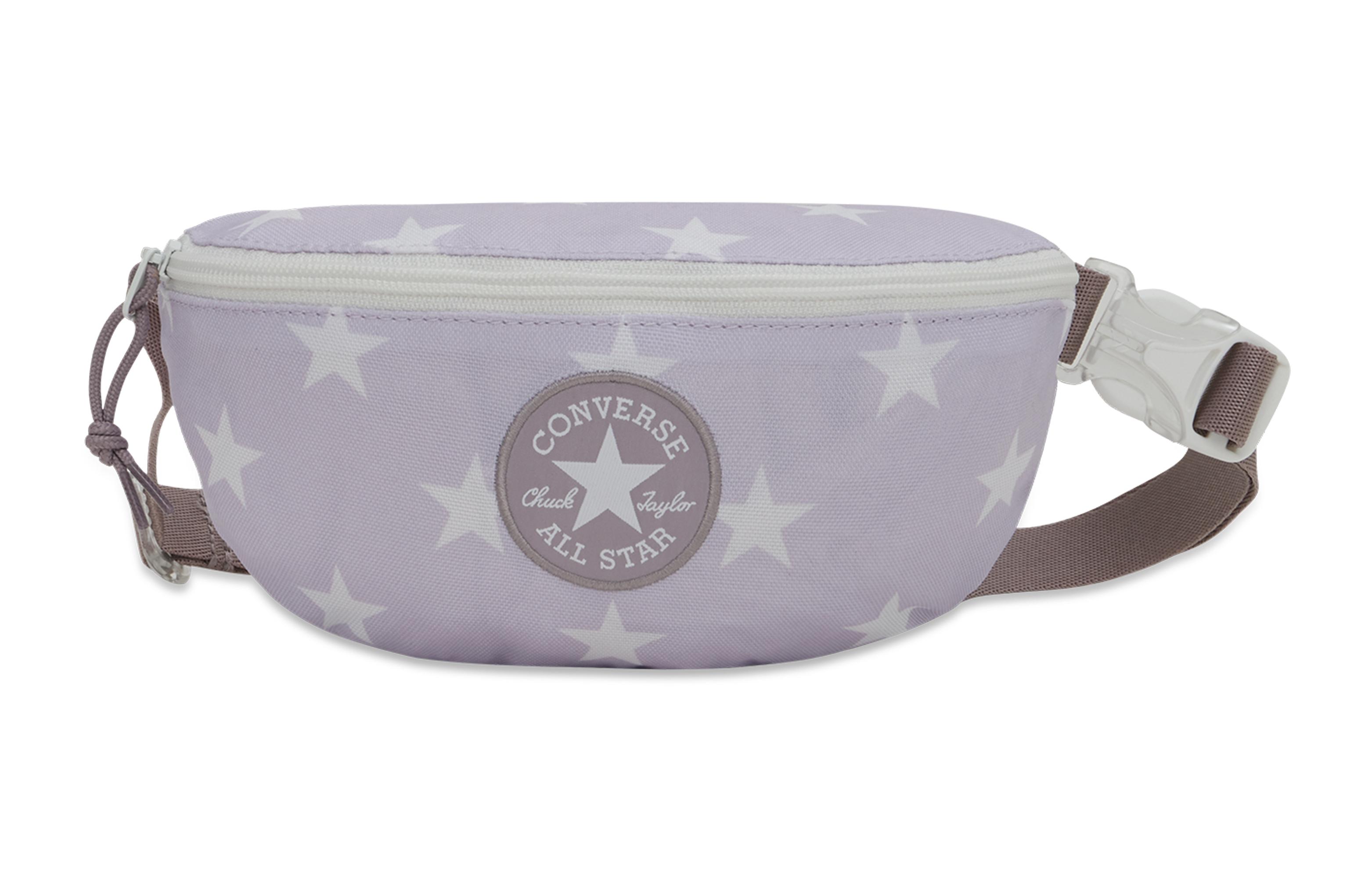 Converse Polyester Sling Bag, Shoulder Bag, Crossbody Bag, Fanny Pack Regular Unisex Violet 10022528-A09