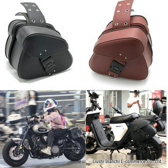 Jinjila 300 Retro Motorcycle Leather Side Tool Bag