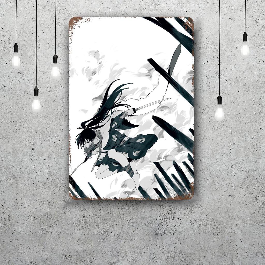 hyakkimaru anime Vintage Metal Tin Signs Posters Decor Retro Metal Plaque Wall Art Decor for Garage Bar