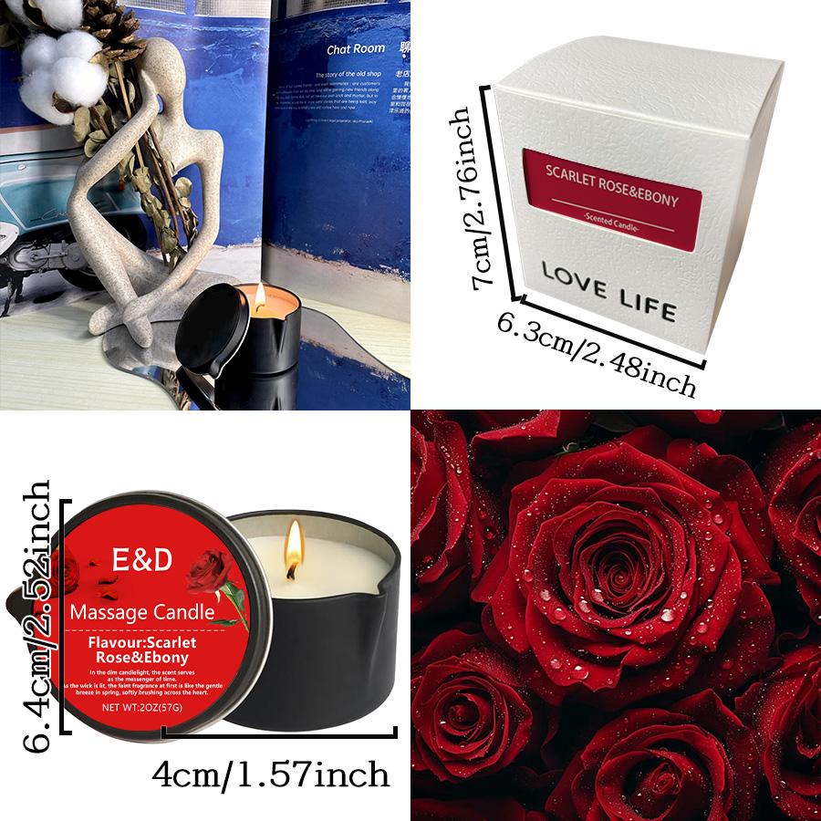 Massage Oil Candle,for Stress Relief and Skin Moisturizing,scented Candles Aromatherapy SM Product Spa Essentials,luxury Candles
