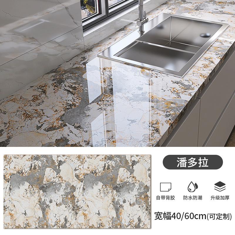 60cm X1/3/5/10m Samolepicí tapeta na zeď Vodotěsná Olejuvzdorná Fólie Mramorová Dekorace Samolepka Kuchyň Koupelna Renovace Dekorativní