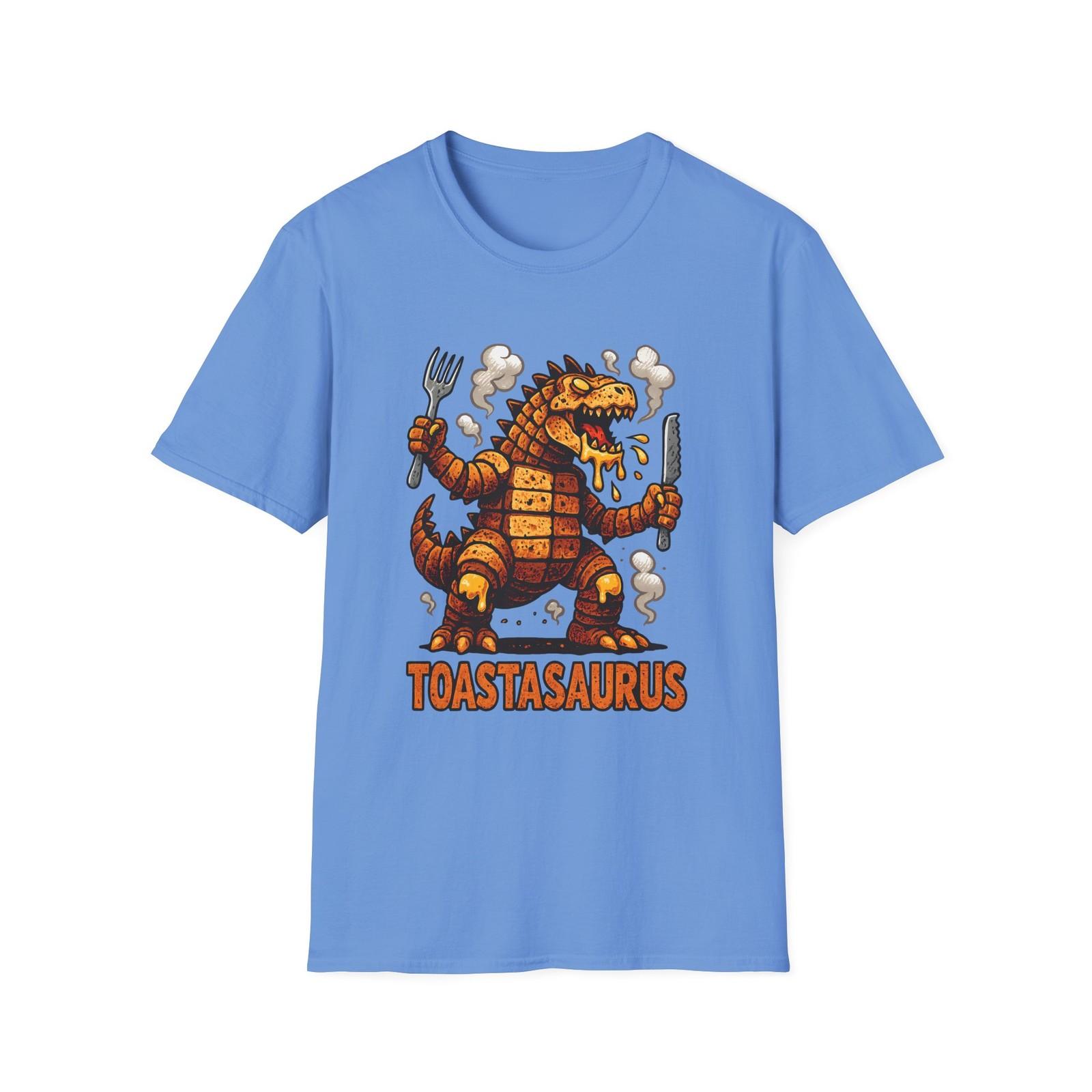 Unisex Softstyle T-Shirt Mens Womens Tees Top Toast Dinosaur Molten Butter Funny Breakfast Creature S