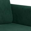 Vidaxl 2-Seater Sofa, Dark Green, 120 Cm, Upholstered In Velvet