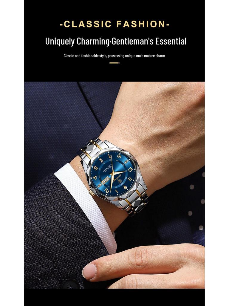 Schweizer Luxus Herren Quarz Wasserdicht Leuchtend Uhr - Neuer Heißer Stil