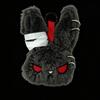-- Gothic Bunny Plush Keychain RabbitBag Charm with Bandage Desian Kawaii Key Ring Pendant Car Bag Ornament Girl Gift