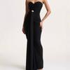 Summer Highwaist Bodycon Dress With Pleated Ruffle Design For Casual And Party Wear