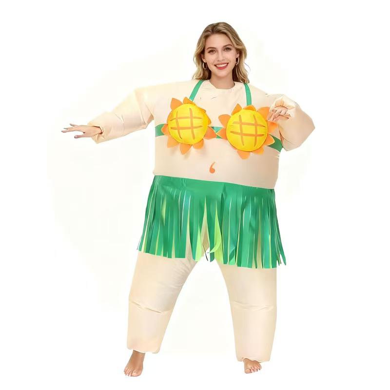 Halloween Inflatable Fat Doll Cartoon Ballet Costume - Funny Party Suit