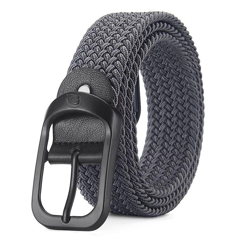 Men's Belt Casual Woven Elastic Belt Outdoor Sports Women's Belt No Need for Punching Climbing Work Belt For Men Women Fashion