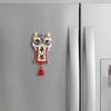Cartoon Refrigerator Magnet 3D Relief New Year Decoration Lion Dance Refrigerator Sticker  Office