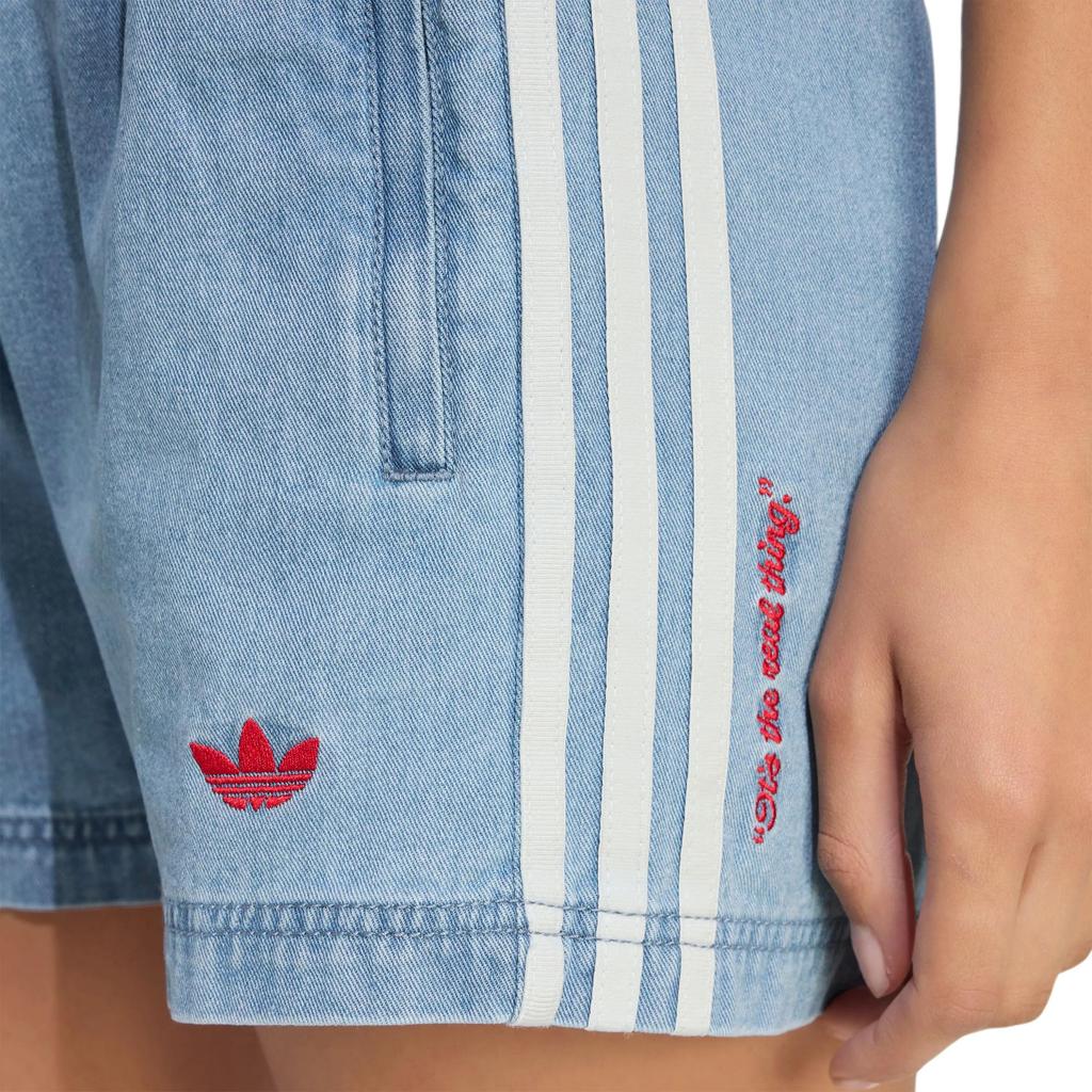 adidas Originals X Coca Cola Denim Shorts Women's Denim Blue Moderate Other KY7564