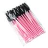 25pcs Disposable Water Drop Mascara Brush Set - Mini Colored Wand Nylon Head Eyelash Comb