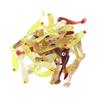 50Pcs Soft Bait Silicone Flat Tail Simulated Actions Flexible Fishing Soft Lure for Bass 5cm