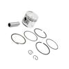 VekAuto Motorcycle Piston Set for Honda CG125 Metal Silver Tone 56mm Diameter Engine Piston Ring Set