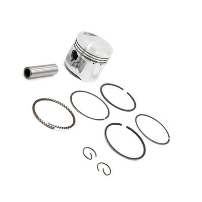 VekAuto Motorcycle Piston Set for Honda CG125 Metal Silver Tone 56mm Diameter Engine Piston Ring Set