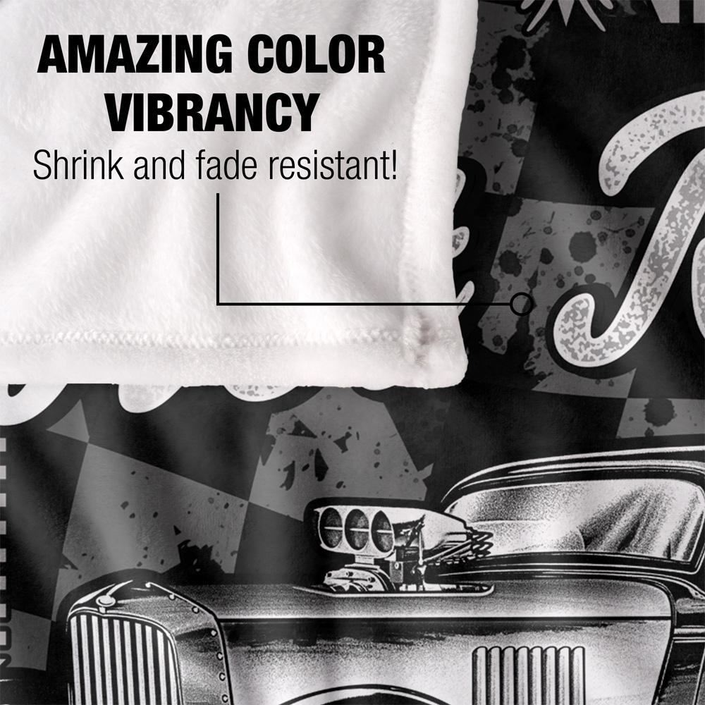 JQ Licensing James Piazza Garage Silky Hot Rod Supersoft Blanket