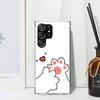 Cat Footprint Funny Paw Cute Phone Case For Samsung Galaxy S26 S25 Edge S24 FE S23 S22 Ultra S21 Plus S20 + Art Fundas Back Cove