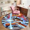 Dragon Ball Print Round Rug, Washable Floor Carpet, For Entryway Dorm Laundry Room Office Study, Home Decor Birthday Christmas Gift
