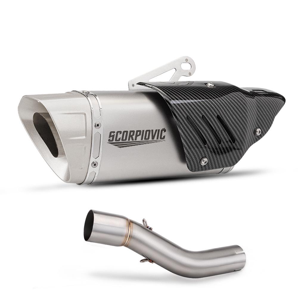 GSX250R Exhaust Pipe Mid-section & Tail Muffler Set - Easy Installation