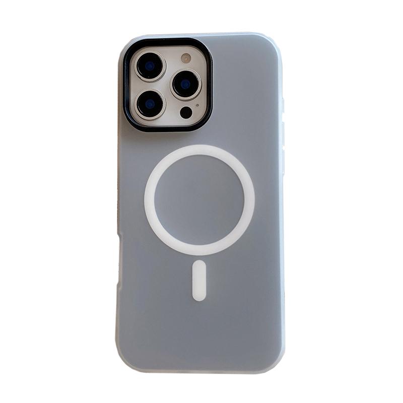 Candy Color For Magsafe Magnetic Wireless Charging Phone Case For iPhone 17 Air 16 15 14 13 Pro Max 2 In 1 Matte TPU Back Cover