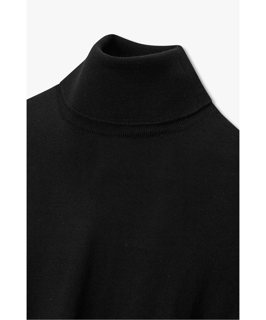 MAN ON THE BOON [Morgano] Turtleneck Wool Knit Pullover_Black 4715313919
