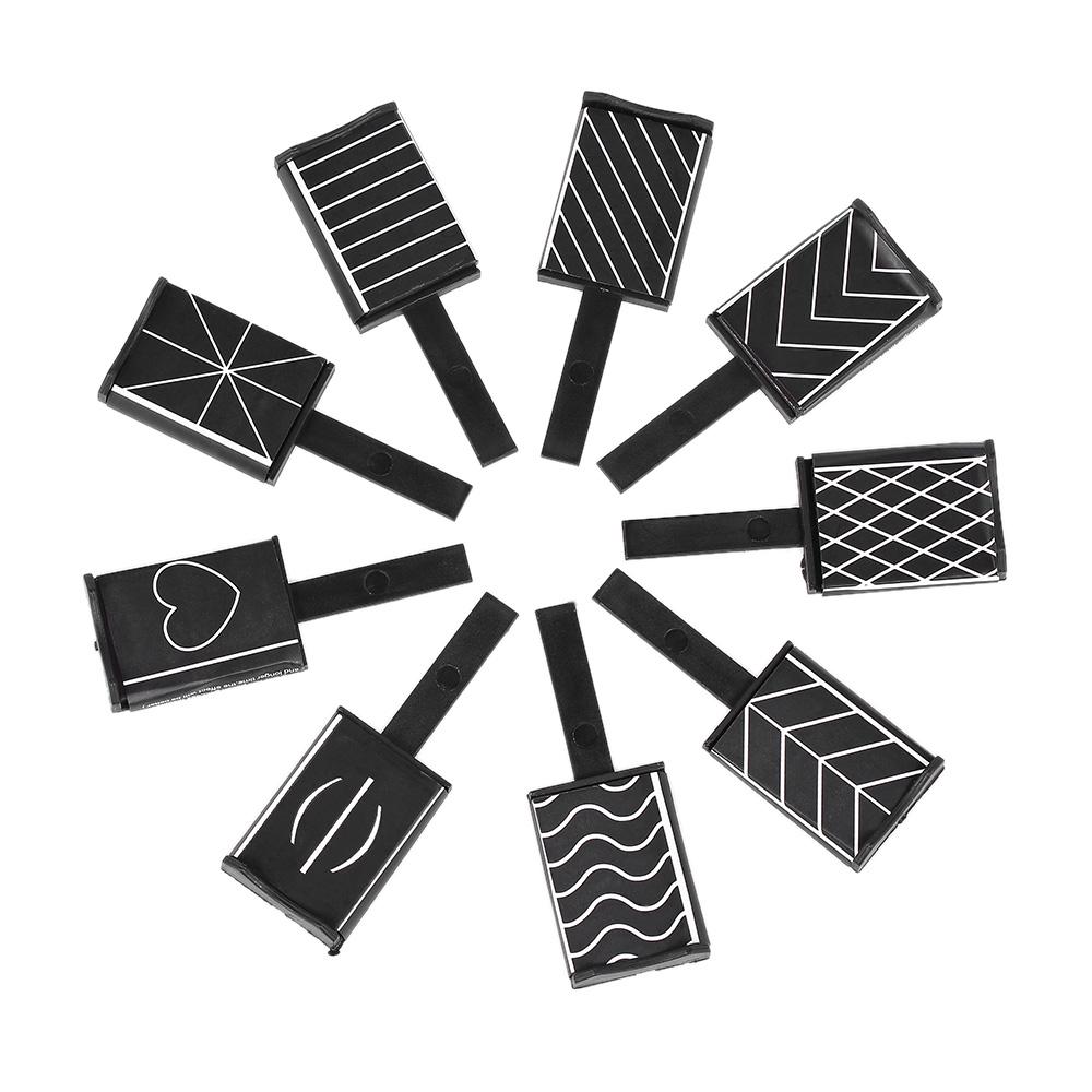 12 stycken 3D-magnetstickset Magnetisk kattöga-penna ritning vertikal pinne för UV-gellack Magical N