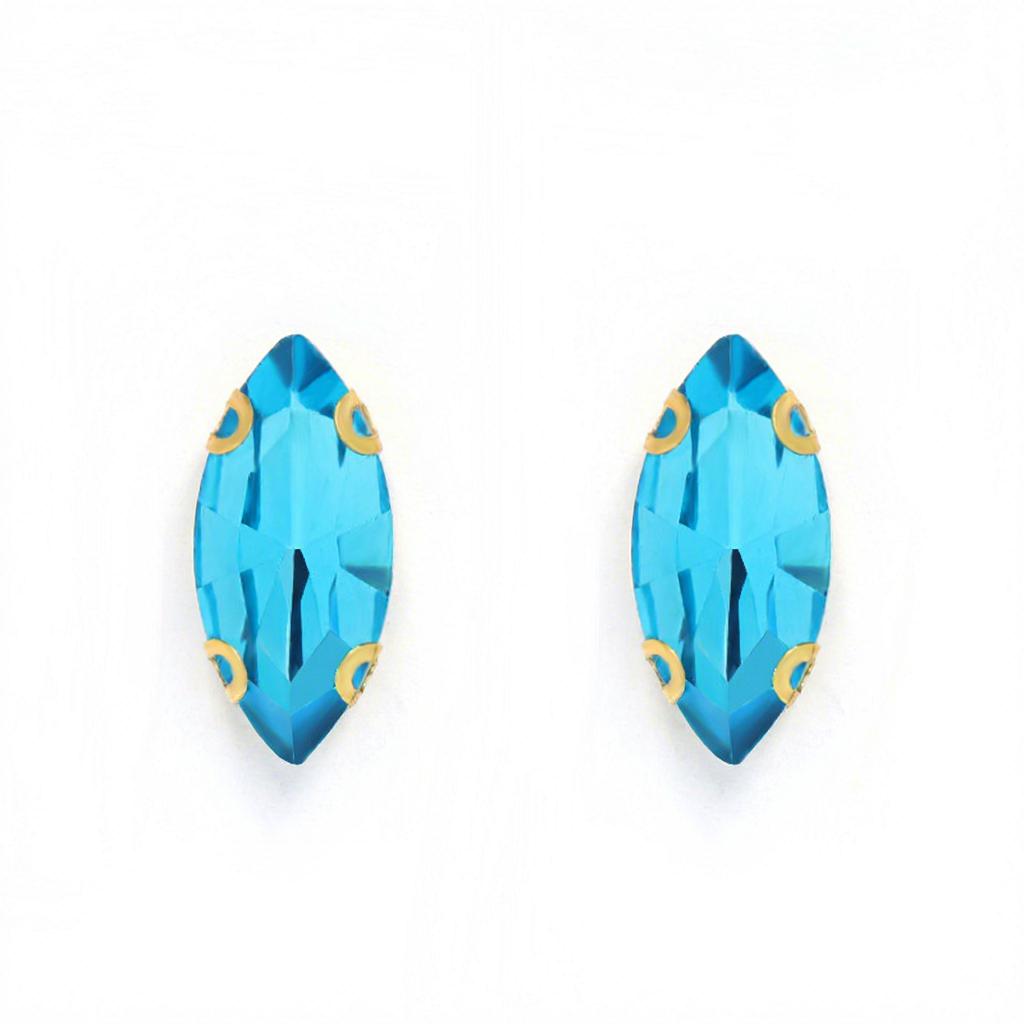 Customized Color Crystal Glass Sew-On Rhinestones Wedding Dresses Shoes Nails Accessories Loose Marquise