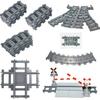 City Trains Diy Building Blocks Straight Curved Rail Bricks Parts Bridge Tunnel Model Soft Flexible Cross Tracks Railway Moc Toy