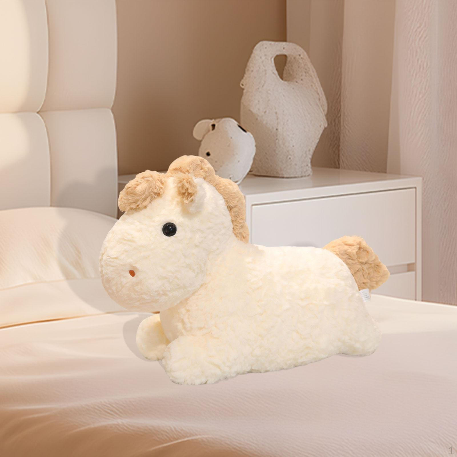 

Плюшевая лошадь, китайский новогодний сувенир для подростков бежевый