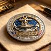 Collectible Challenge Coin Guardians of The Sea Coin They Stood Watch Souvenir Decoration Double-sided Engraved Gift for Navy Veteran Decorative