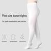 Plus Size Opaque White Dance Tights