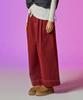 KOLEAT [Fleece-Lined Ver.] Wide Cotton Stitch Pants [Red] Kcl.