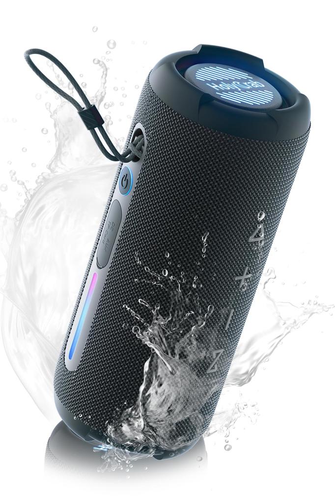 HolyCrab M9 Bluetooth Speaker Frequency Separation Unit 10W Treble 30W Bluetooth Portable Speaker with Dual Passive Deep IP67 Dustproof and RGB LED