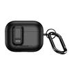 Hülle für AirPods Pro 3 - TPU+PC, Schwarz, Mit Karabiner
