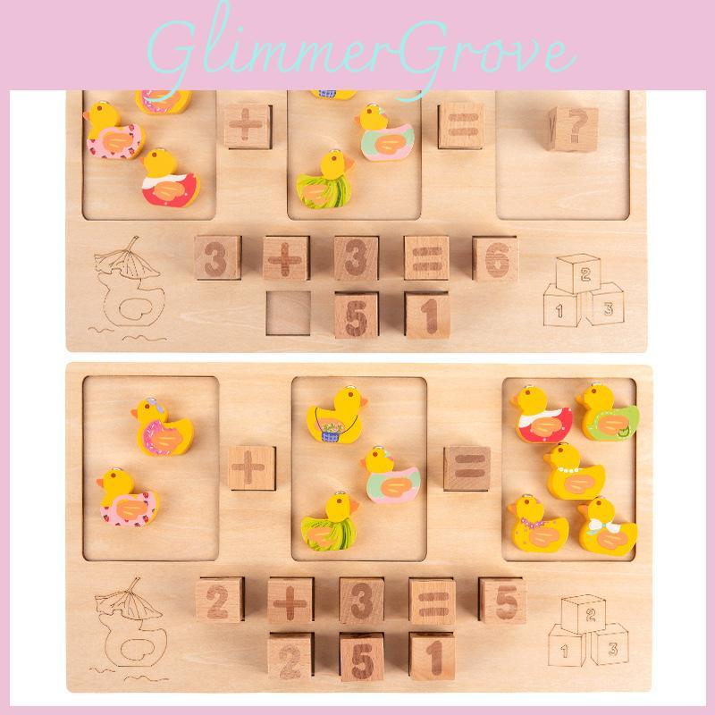 Magnetic Wooden Duck Catching Toy For Kids Learning Arithmetic And Gift Colors