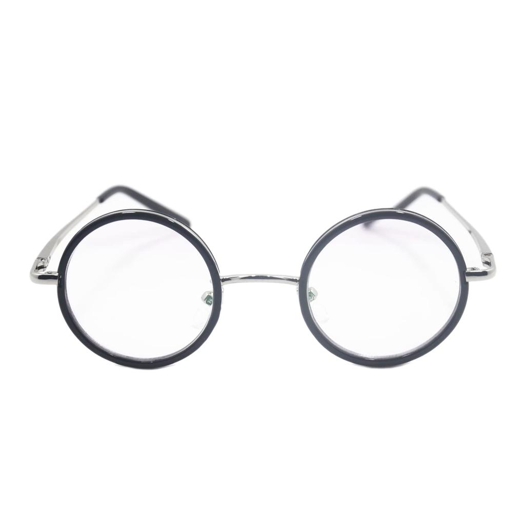 Retro Round Metal Frame Reading Stylish Reading Senior Glasses H6822 [Henghao] Glasses, Glasses, (Black, +3.00)