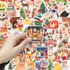 50 Christmas Animal Stickers: Waterproof Decorations for Journals, Phone Cases, and Suitcases