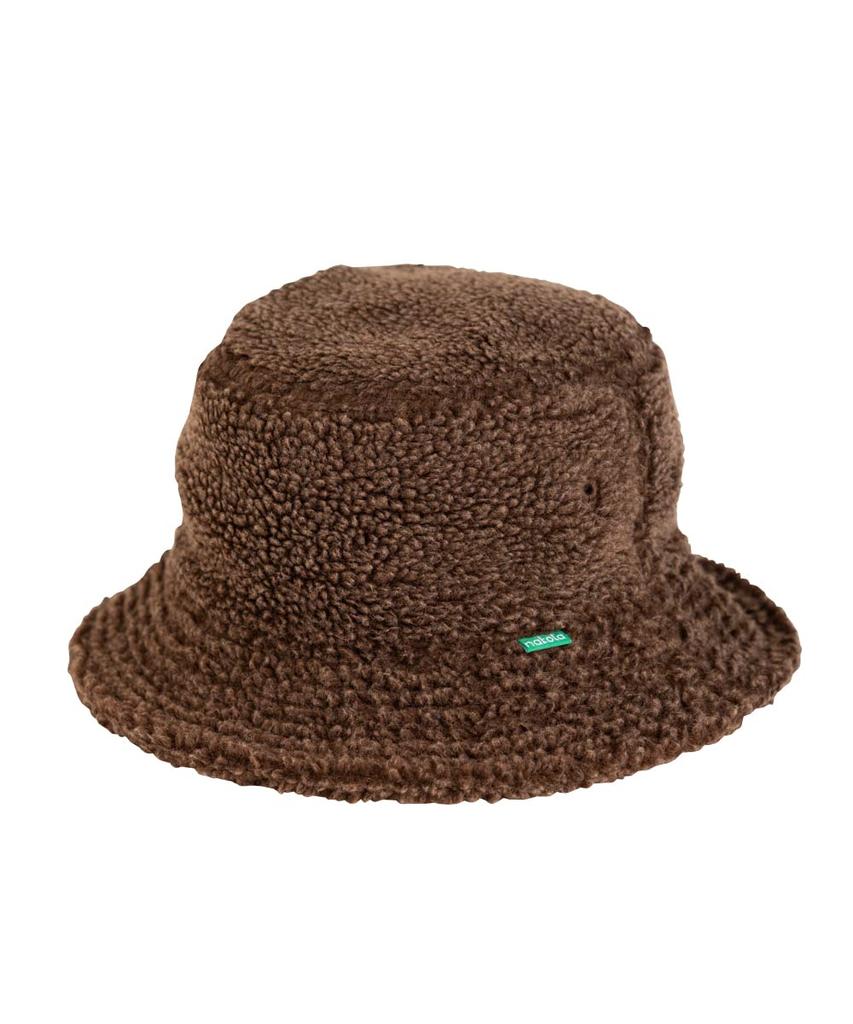 Nakota Pigment Boa Bucket and Head inches inches inches Brown Hat, Men's Women's, Fall/Winter, Fluffy, Trendy, Boa, Circumference Approx. 22.2-23.2